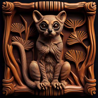 3D model Cat Lemur (STL)